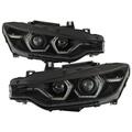 Spyder Projector Headlights for 2012-2014 BMW F30 3 Series 4-Door, Black 5086754